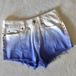 Victoria’s Secret PINK Short Denim Stud Jewel Sz 4